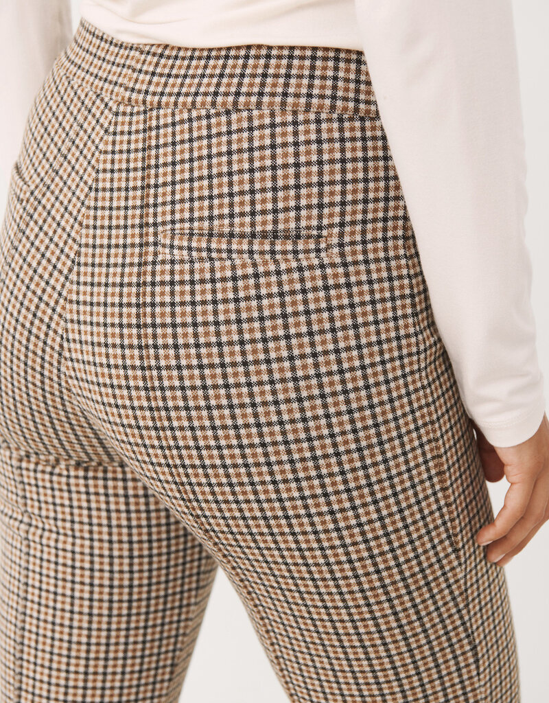 Part Two Pontas Pant in Toasted Coconut Check (FINAL SALE)