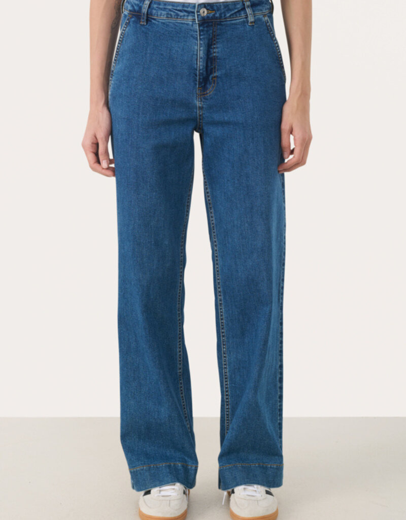 Part Two Barba Jeans in Medium Dark Blue