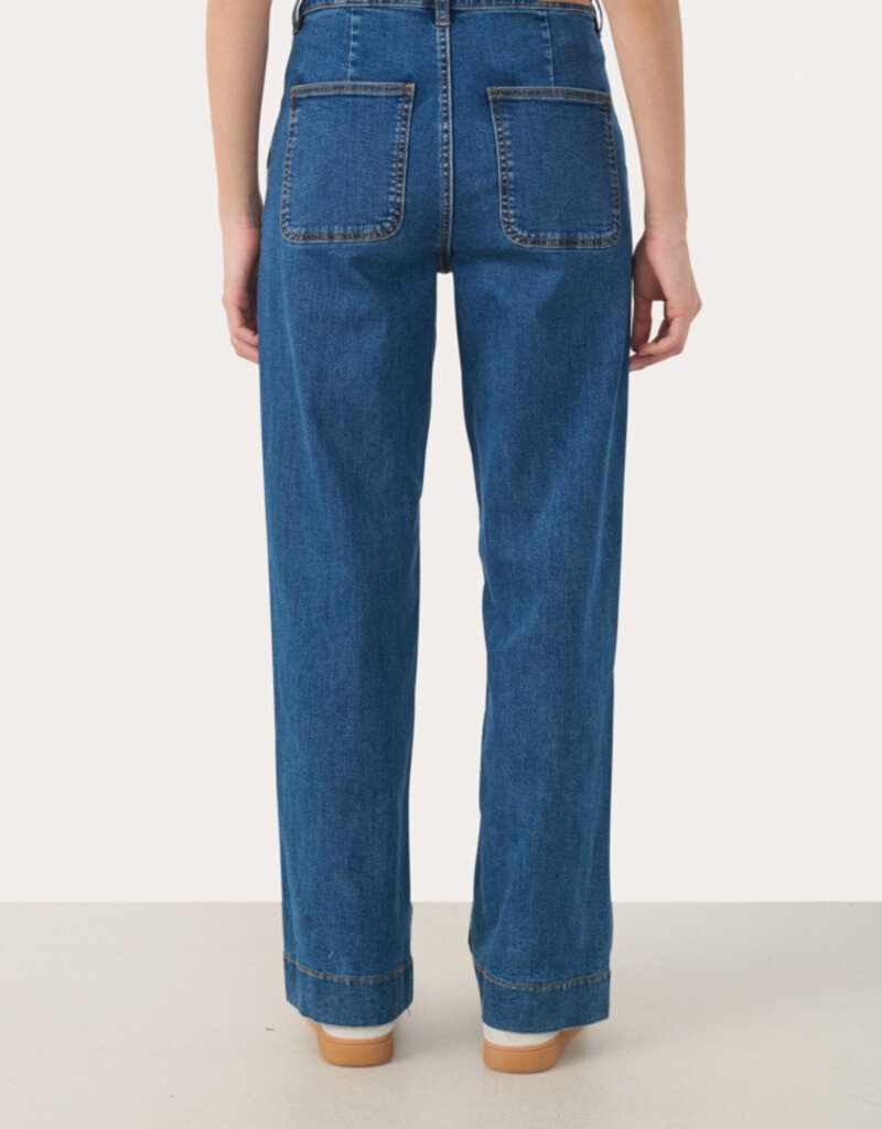 Part Two Barba Jeans in Medium Dark Blue