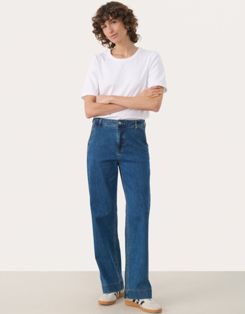 Part Two Barba Jeans in Medium Dark Blue