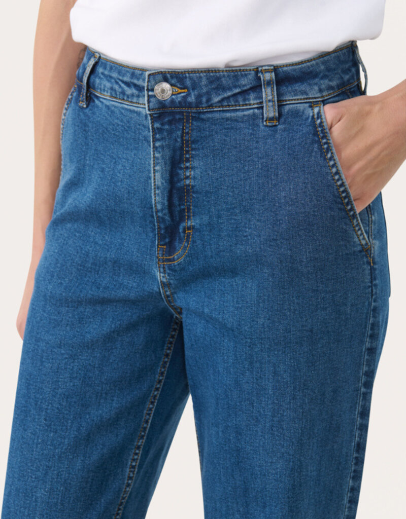 Part Two Barba Jeans in Medium Dark Blue