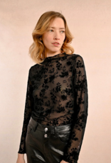 Molly Bracken Isolde Velvet Flocked Top