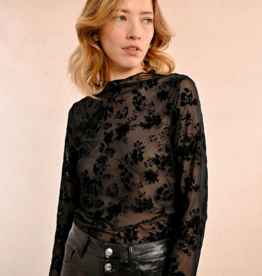 Molly Bracken Isolde Velvet Flocked Top *Only One Left - Large*
