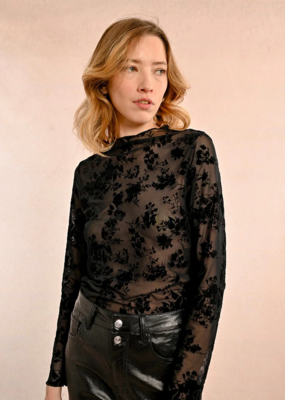 Molly Bracken Isolde Velvet Flocked Top *Only One Left - Large*