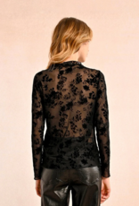 Molly Bracken Isolde Velvet Flocked Top