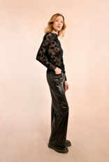 Molly Bracken Isolde Velvet Flocked Top