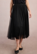 Molly Bracken Larkin Pleated Tulle and Rhinestone Skirt