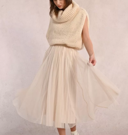 Molly Bracken Larkin Pleated Tulle and Rhinestone Skirt *Two Colours*