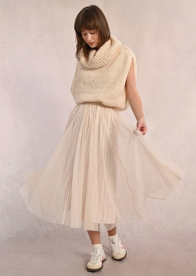 Molly Bracken Larkin Pleated Tulle and Rhinestone Skirt *Two Colours*