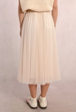 Molly Bracken Larkin Pleated Tulle and Rhinestone Skirt