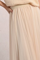 Molly Bracken Larkin Pleated Tulle and Rhinestone Skirt