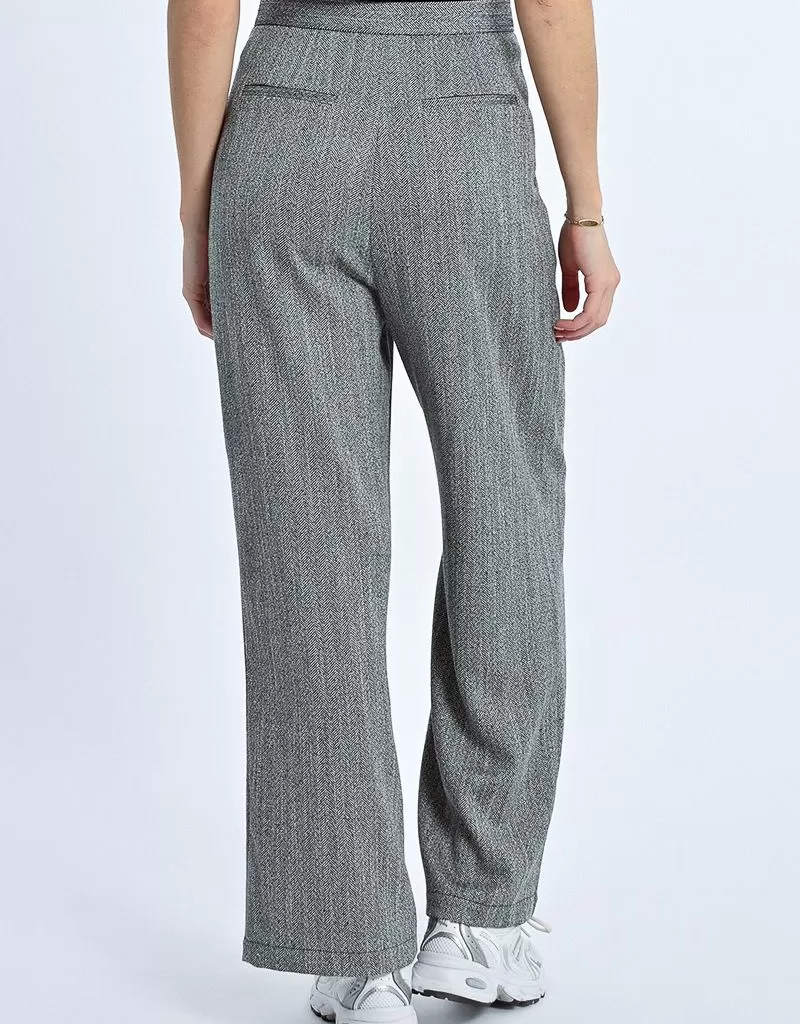 Molly Bracken Adler Trousers in Black Herringbone