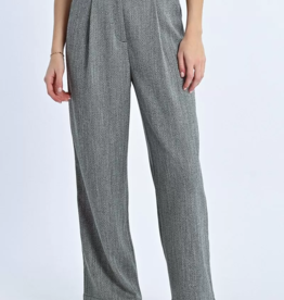 Molly Bracken Adler Trousers in Black Herringbone