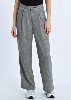 Molly Bracken Adler Trousers in Black Herringbone