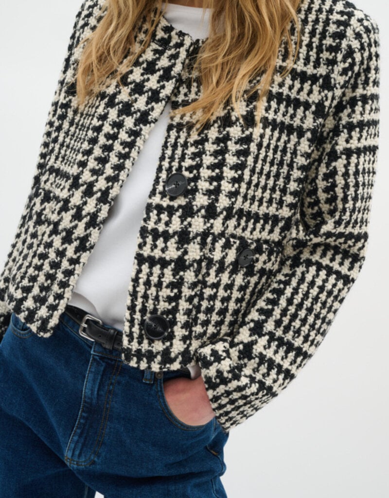 InWear Brya Jacket in Black and White Check