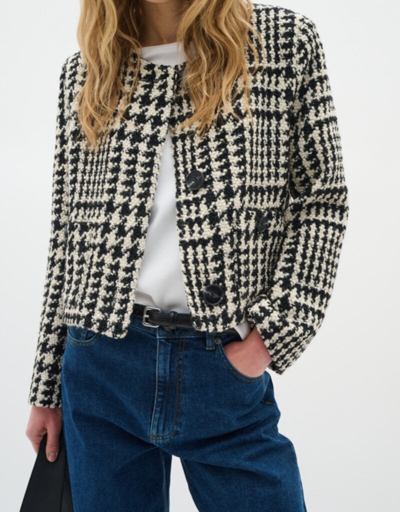 InWear Brya Jacket in Black and White Check