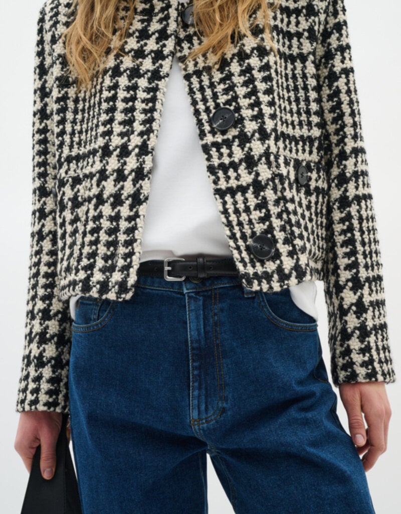 InWear Brya Jacket in Black and White Check