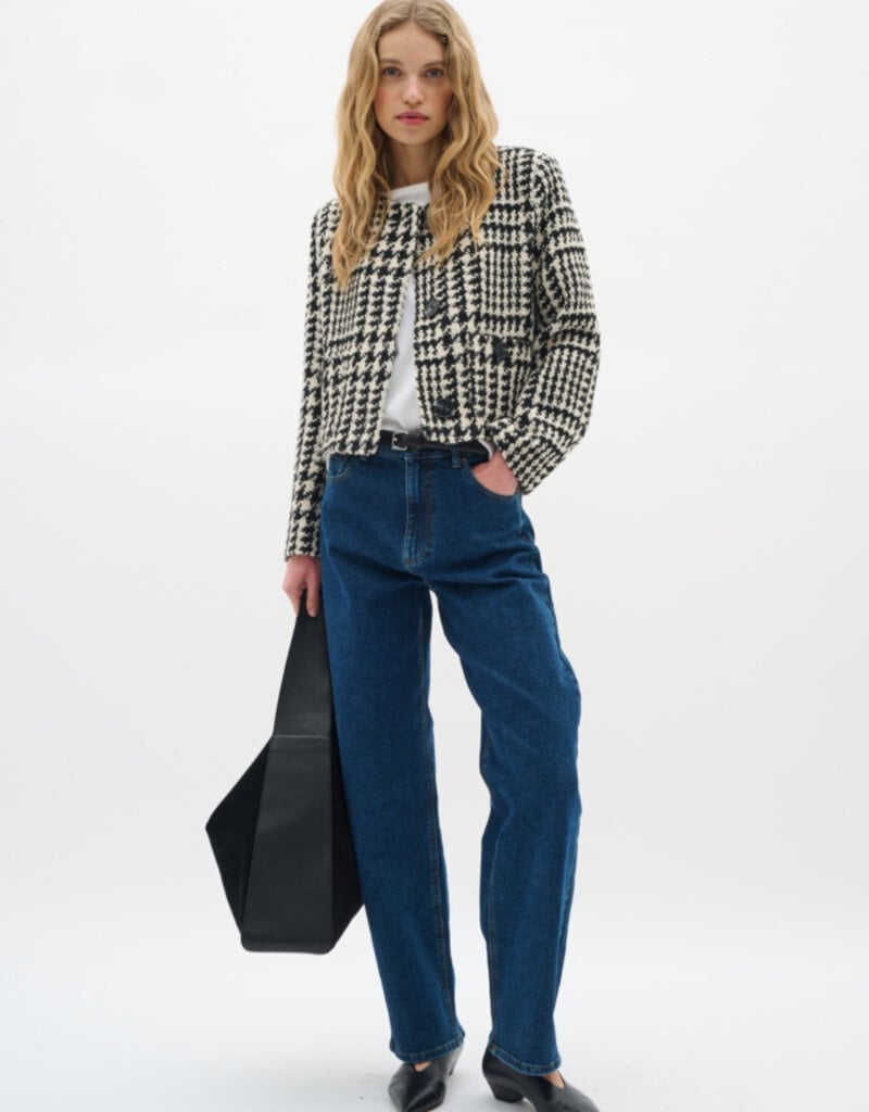InWear Brya Jacket in Black and White Check