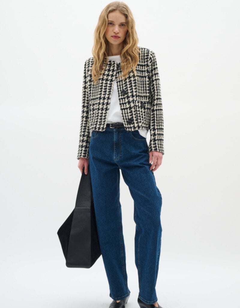 InWear Brya Jacket in Black and White Check
