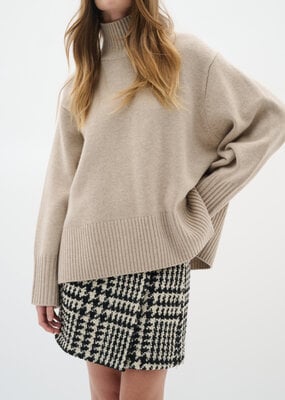 InWear Brya Skirt in Black and White Check