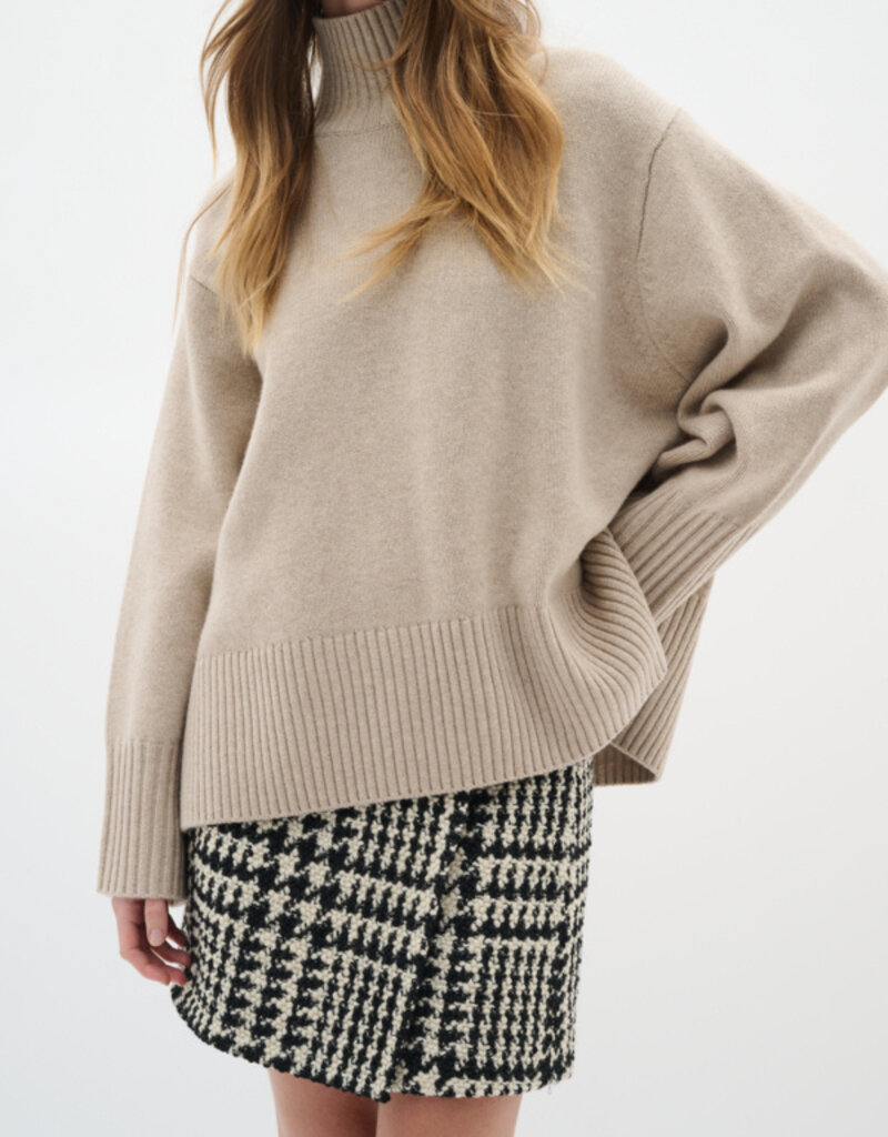 InWear Brya Skirt in Black and White Check
