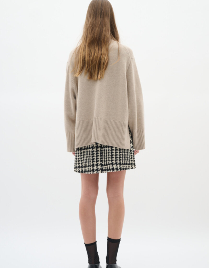 InWear Brya Skirt in Black and White Check