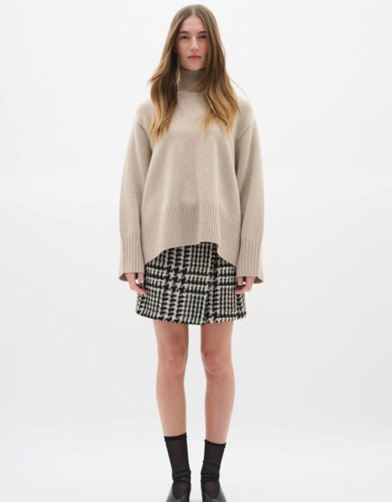 InWear Brya Skirt in Black and White Check