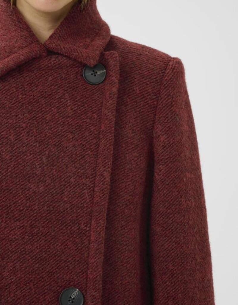 InWear Yumi Coat in Syrah Melange