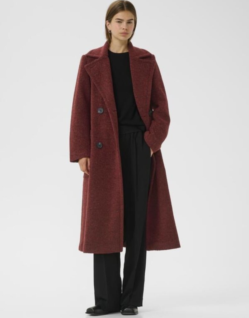 InWear Yumi Coat in Syrah Melange