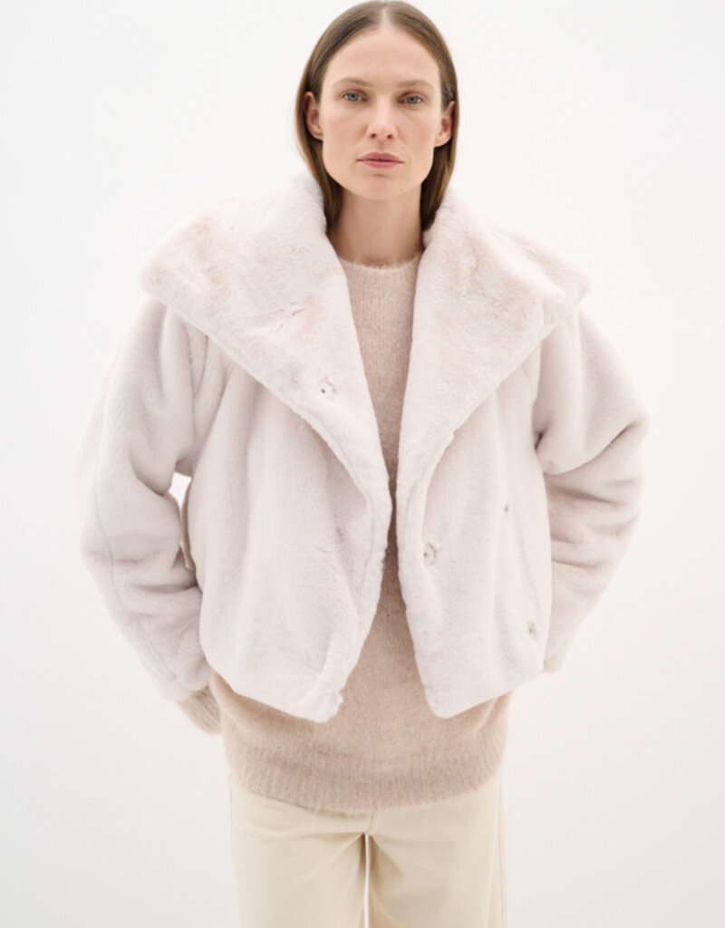 InWear Yobo Faux Fur Coat in Haze