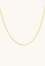 Leah Alexandra Serpentine Chain Necklace - Gold