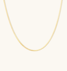 Leah Alexandra Serpentine Chain Necklace in Gold
