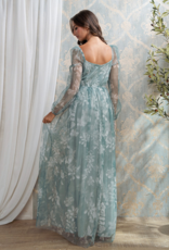 Soieblu Malina Chiffon Dress in Deep Sage