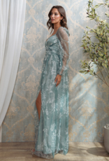 Soieblu Malina Chiffon Dress in Deep Sage