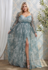 Soieblu Malina Chiffon Dress in Deep Sage