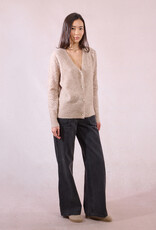 Molly Bracken Elora Heart Button Cardigan with Pointelle Detail Sleeve