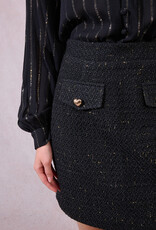 Molly Bracken Gabrielle Skirt in Black Tweed