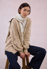 Molly Bracken Flower Scarf in Ecru