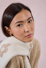 Molly Bracken Flower Scarf in Ecru