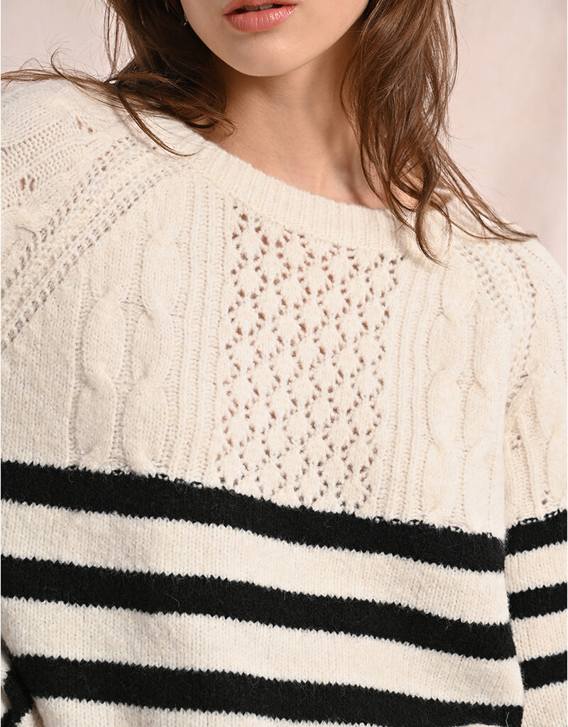 Molly Bracken Ramsey Striped Crew Sweater