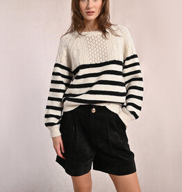 Molly Bracken Ramsey Striped Crew Sweater