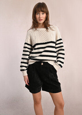 Molly Bracken Ramsey Striped Crew Sweater