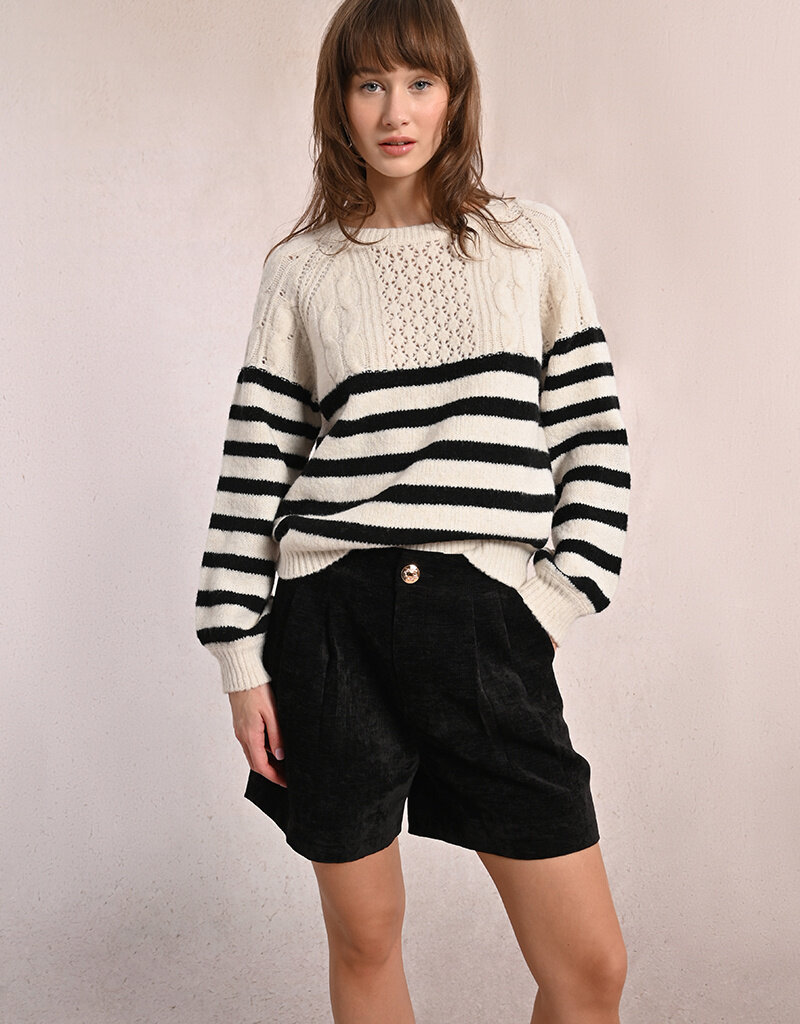 Molly Bracken Ramsey Striped Crew Sweater