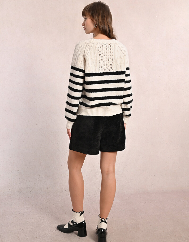 Molly Bracken Ramsey Striped Crew Sweater