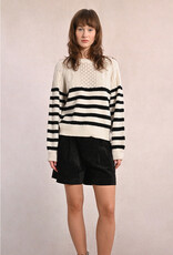 Molly Bracken Ramsey Striped Crew Sweater