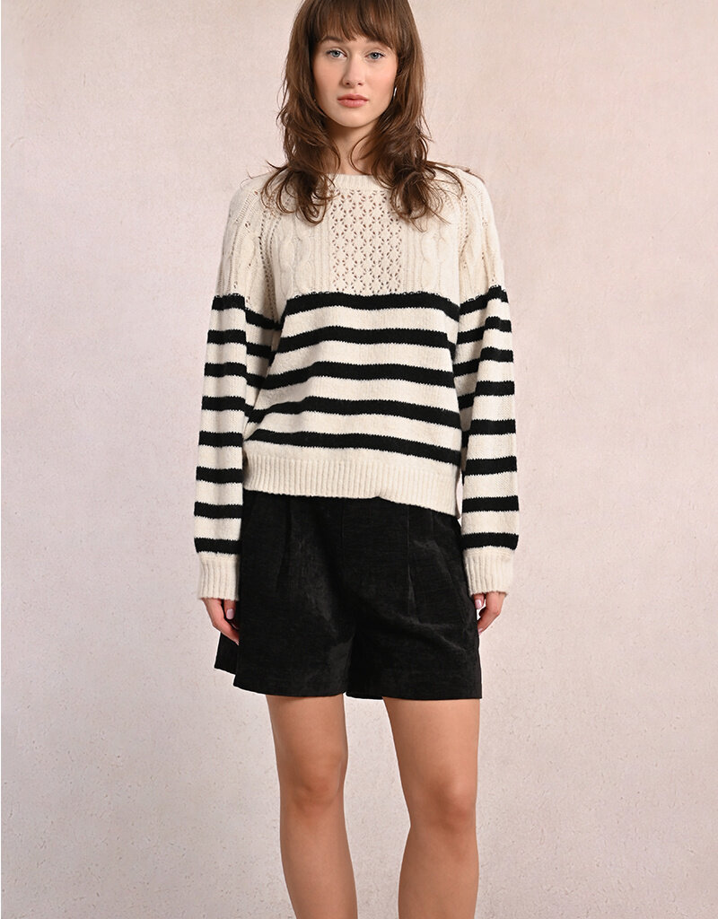 Molly Bracken Ramsey Striped Crew Sweater