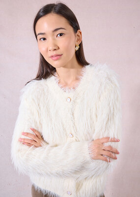 Molly Bracken Abby Cardigan in Off White