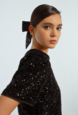 Molly Bracken Maggie Sequin Top in Black
