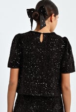 Molly Bracken Maggie Sequin Top in Black