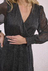 Molly Bracken Silver Belle Dress in Gunmetal